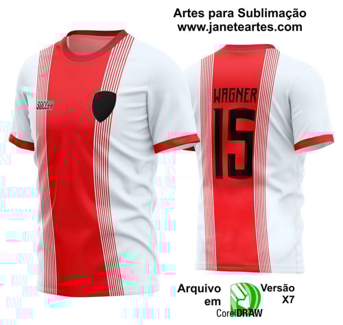 Arte Vetor Estampa Camisa Time Amador Futebol 2024 Arte Vetor Estampa Camisa Time Amador Futebol 2024