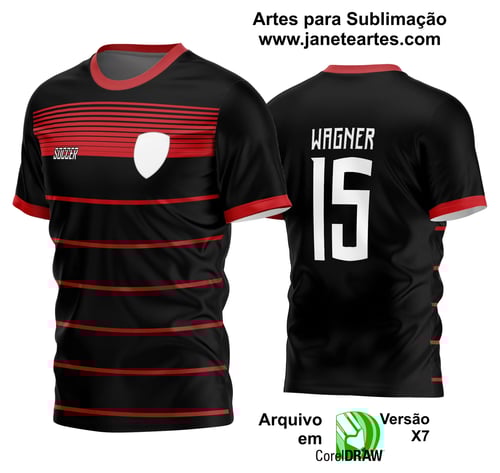 Arte Vetor Estampa Camisa Time Amador Futebol 2024 Arte Vetor Estampa Camisa Time Amador Futebol 2024