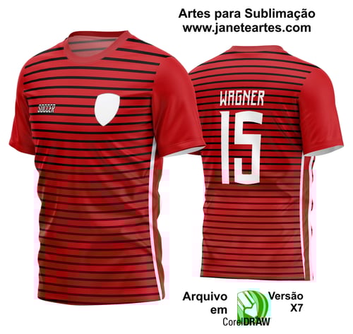 Arte Vetor Estampa Camisa Time Amador Futebol 2024 Arte Vetor Estampa Camisa Time Amador Futebol 2024