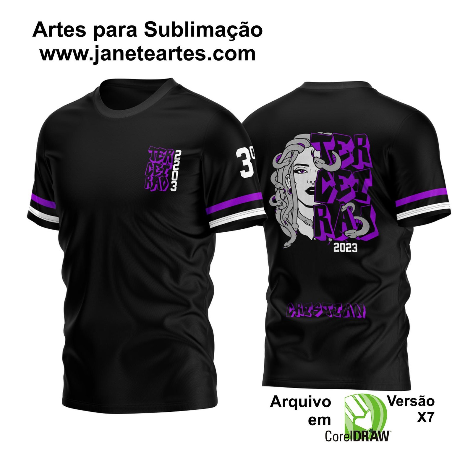 Arte Vetor Camisa Terceirão Medusa Nova Roxa 2023: Uma Visão Completa
