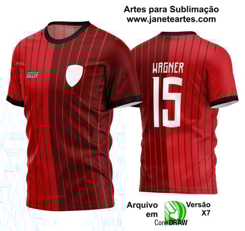 Arte Vetor Estampa Camisa Time Amador Futebol 2024 Arte Vetor Estampa Camisa Time Amador Futebol 2024