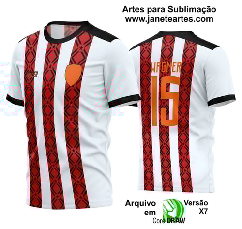 Arte Vetor Estampa Camisa Time Amador Futebol 2024 Arte Vetor Estampa Camisa Time Amador Futebol 2024
