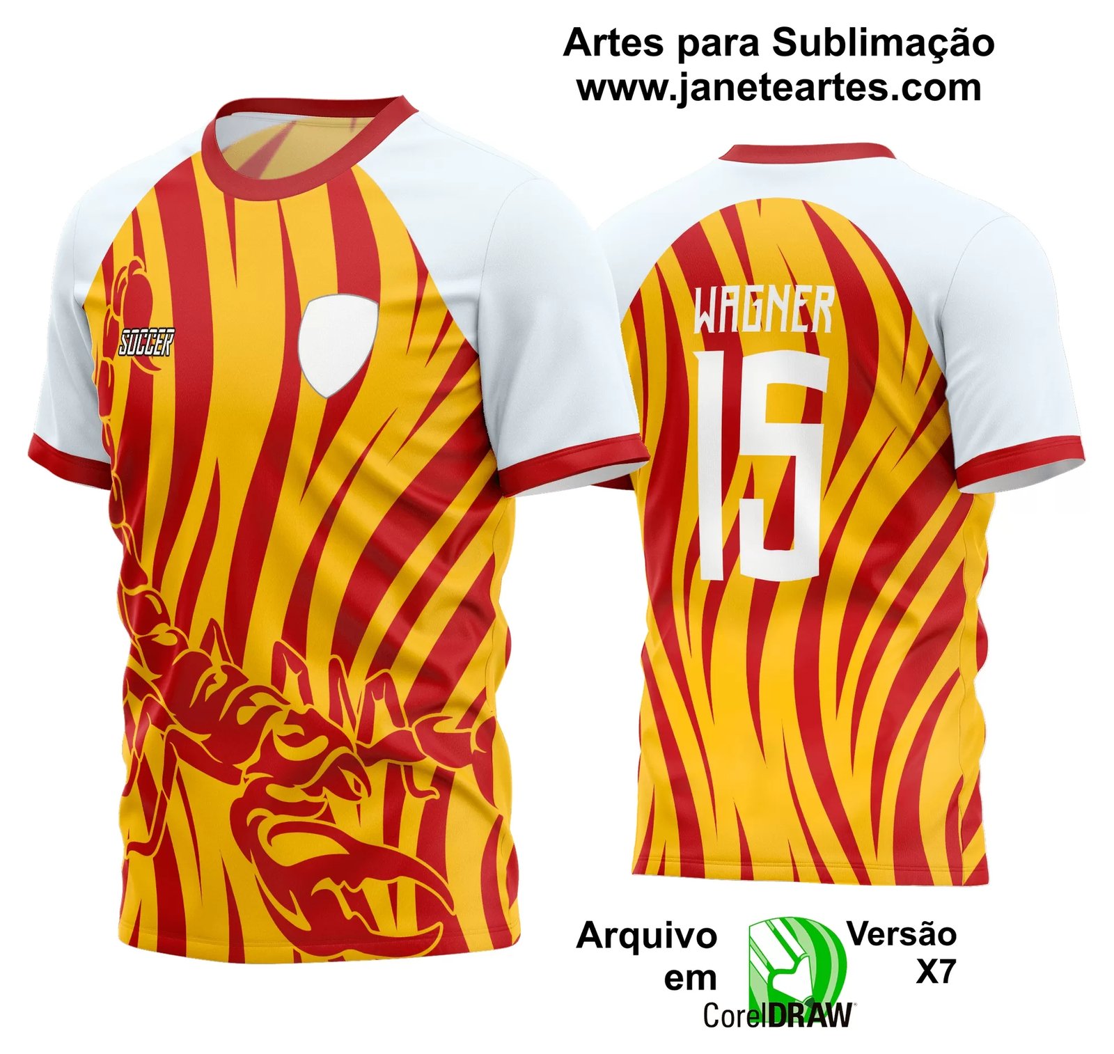 Arte Vetor Estampa Camisa Time Amador Futebol 2024