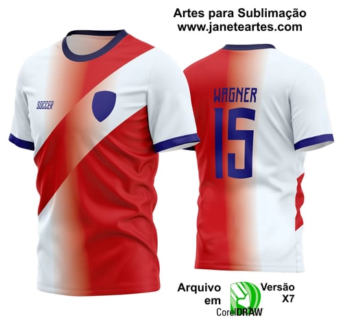 Arte Vetor Estampa Camisa Time Amador Futebol 2024 Arte Vetor Estampa Camisa Time Amador Futebol 2024