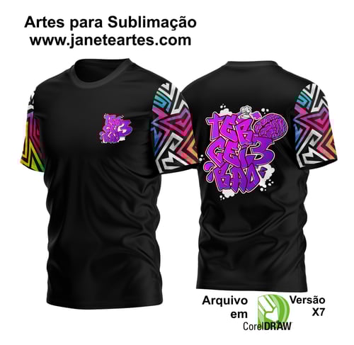 Arte Vetor Camisa Terceirão Graffiti Spray Cérebro