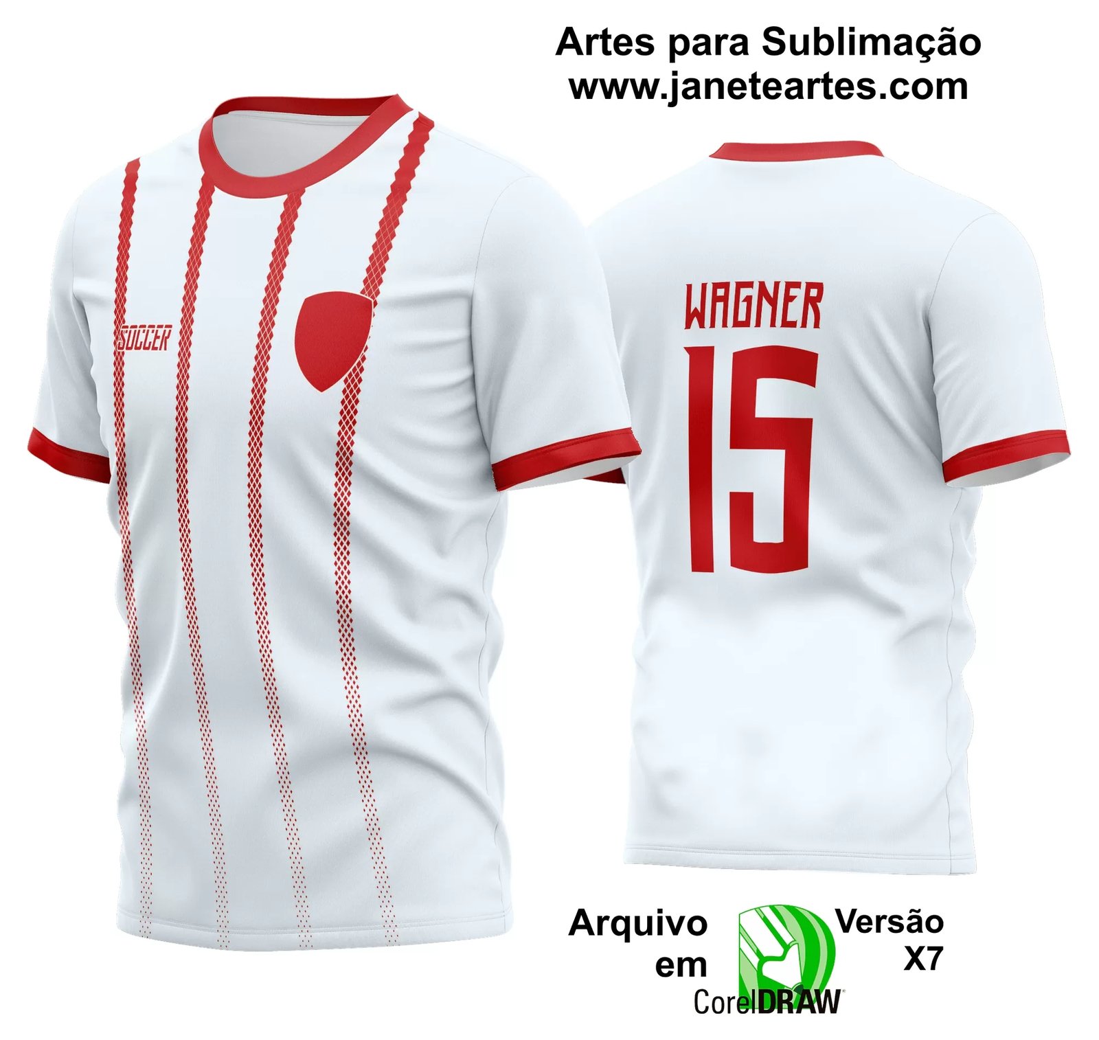 Arte Vetor Estampa Camisa Time Amador Futebol 2024