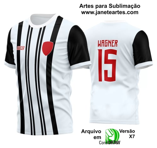 Arte Vetor Estampa Camisa Time Amador Futebol 2024 Arte Vetor Estampa Camisa Time Amador Futebol 2024