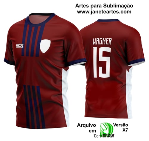 Arte Vetor Estampa Camisa Time Amador Futebol 2024 Arte Vetor Estampa Camisa Time Amador Futebol 2024