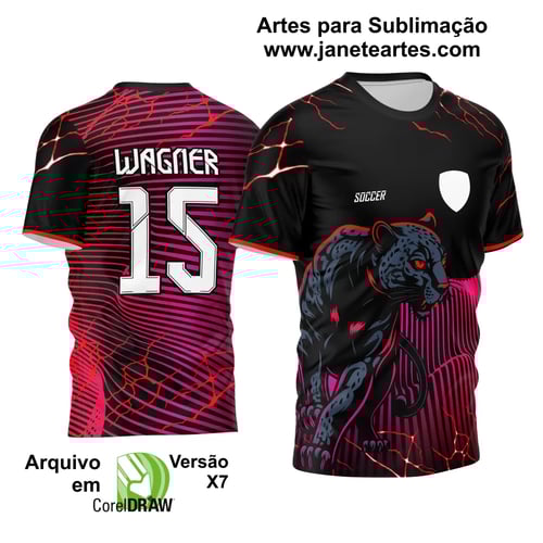Arte Vetor Camisa Interclasse Pantera 2024 Com Onda