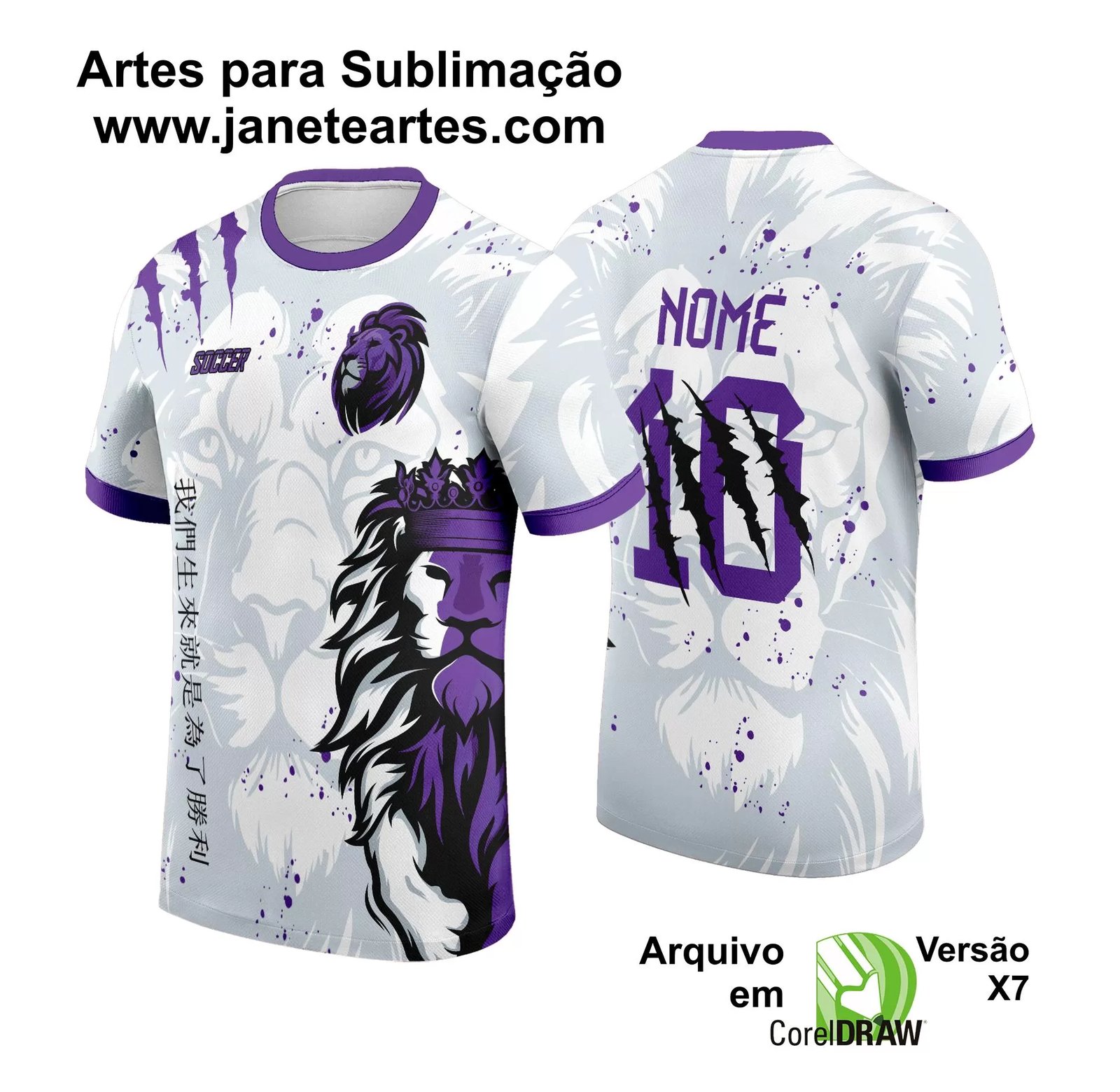 Arte Estampa Camisa InterClasse 2024 Leão