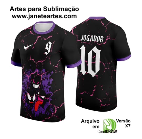 Arte Estampa Camisa InterClasse 2024 Gengar