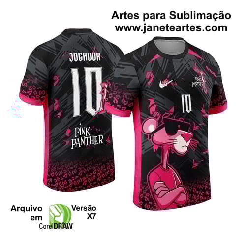 Arte Estampa Camisa Interclasse Pink Panther - Pantera Cor de Rosa