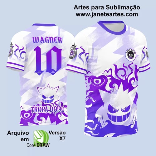 Arte Vetor Camisa para InterClasse Gengar 2024