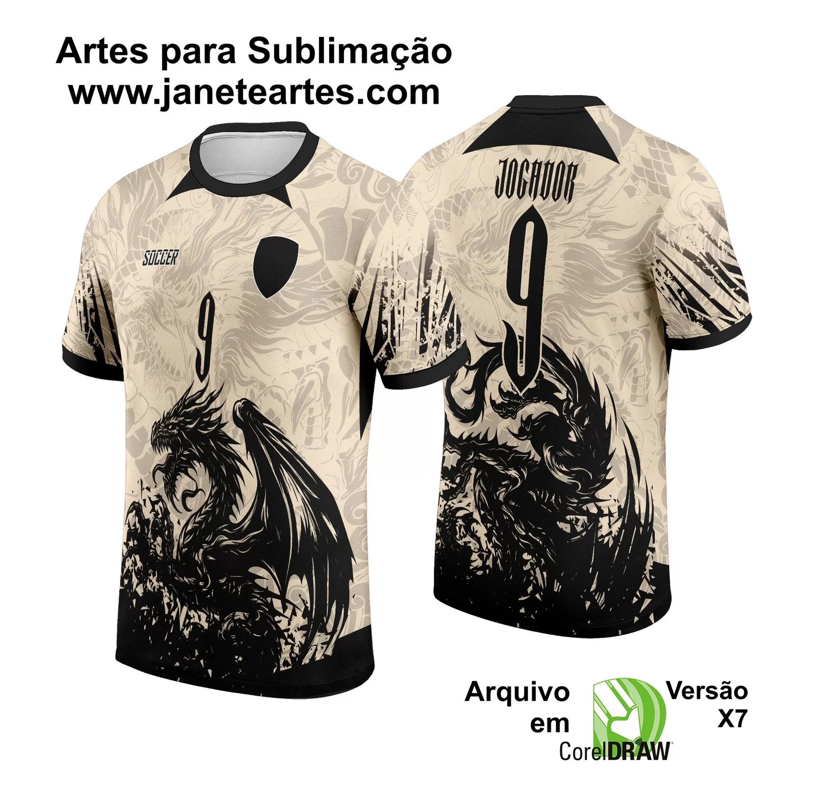 Arte Vetor Camisa Interclasse Dragão 2024