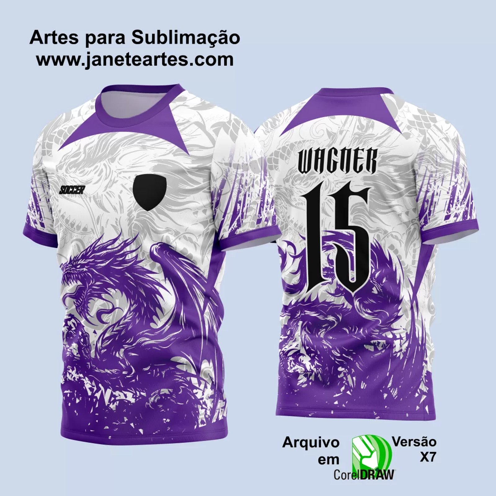 Arte Vetor Camisa Interclasse Dragão 2024