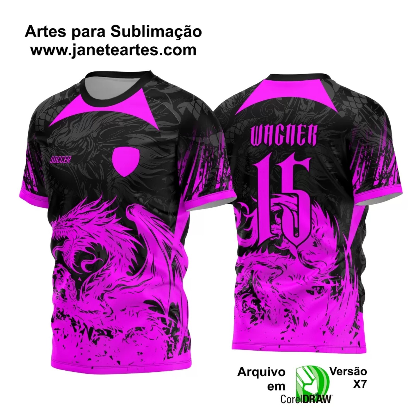 Arte Vetor Camisa Interclasse Dragão 2024