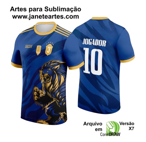 Arte Vetor Camisa InterClasse 2024 Leão Azul
