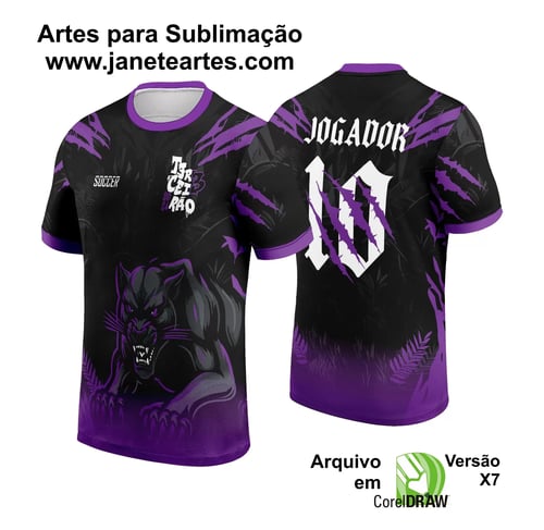 Arte Vetor Camisa Interclasse Pantera 2024 Degrade