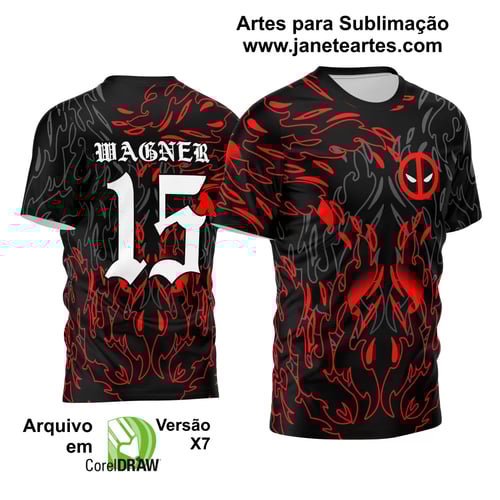 Arte Vetor Camisa InterClasse 2024 Deadpool