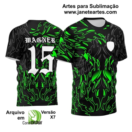 Arte Vetor Camisa InterClasse 2024 Chamas
