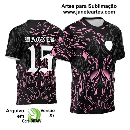 Arte Vetor Camisa InterClasse 2024 Chamas