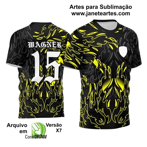 Arte Vetor Camisa InterClasse 2024 Chamas