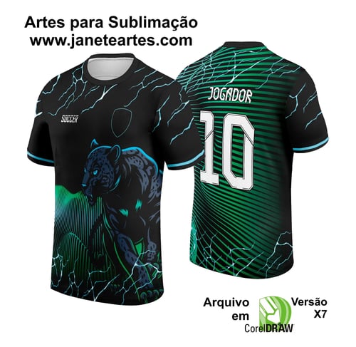 Arte Vetor Camisa Interclasse Pantera 2024 Verde