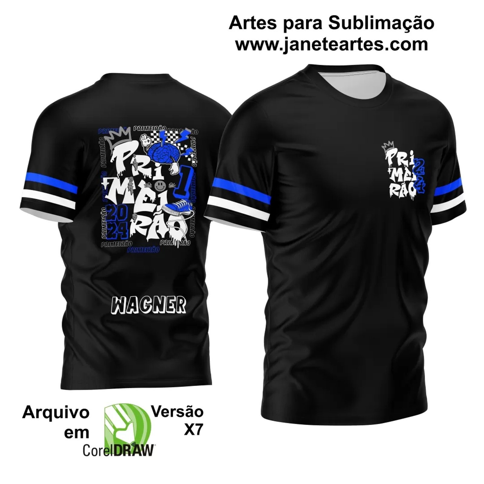 Arte Vetor Camisa Primeirão 2024 Graffite