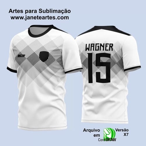 Arte Vetor Estampa Camisa Time Amador Futebol 2024 Arte Vetor Estampa Camisa Time Amador Futebol 2024