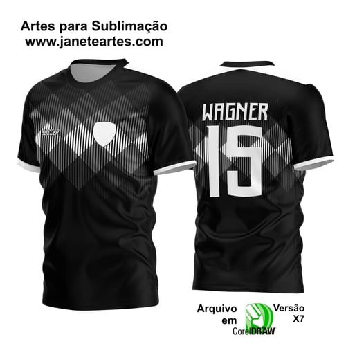 Arte Vetor Estampa Camisa Time Amador Futebol 2024 Arte Vetor Estampa Camisa Time Amador Futebol 2024