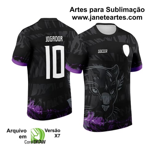 Arte Vetor Camisa Interclasse Pantera 2024 Fumaça