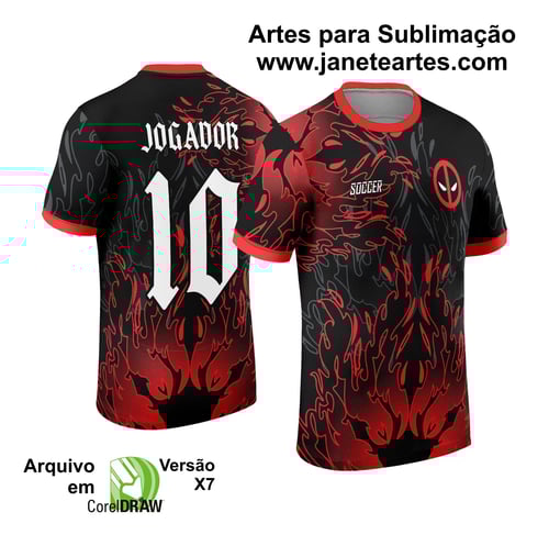 Arte Vetor Camisa InterClasse 2024 Deadpool