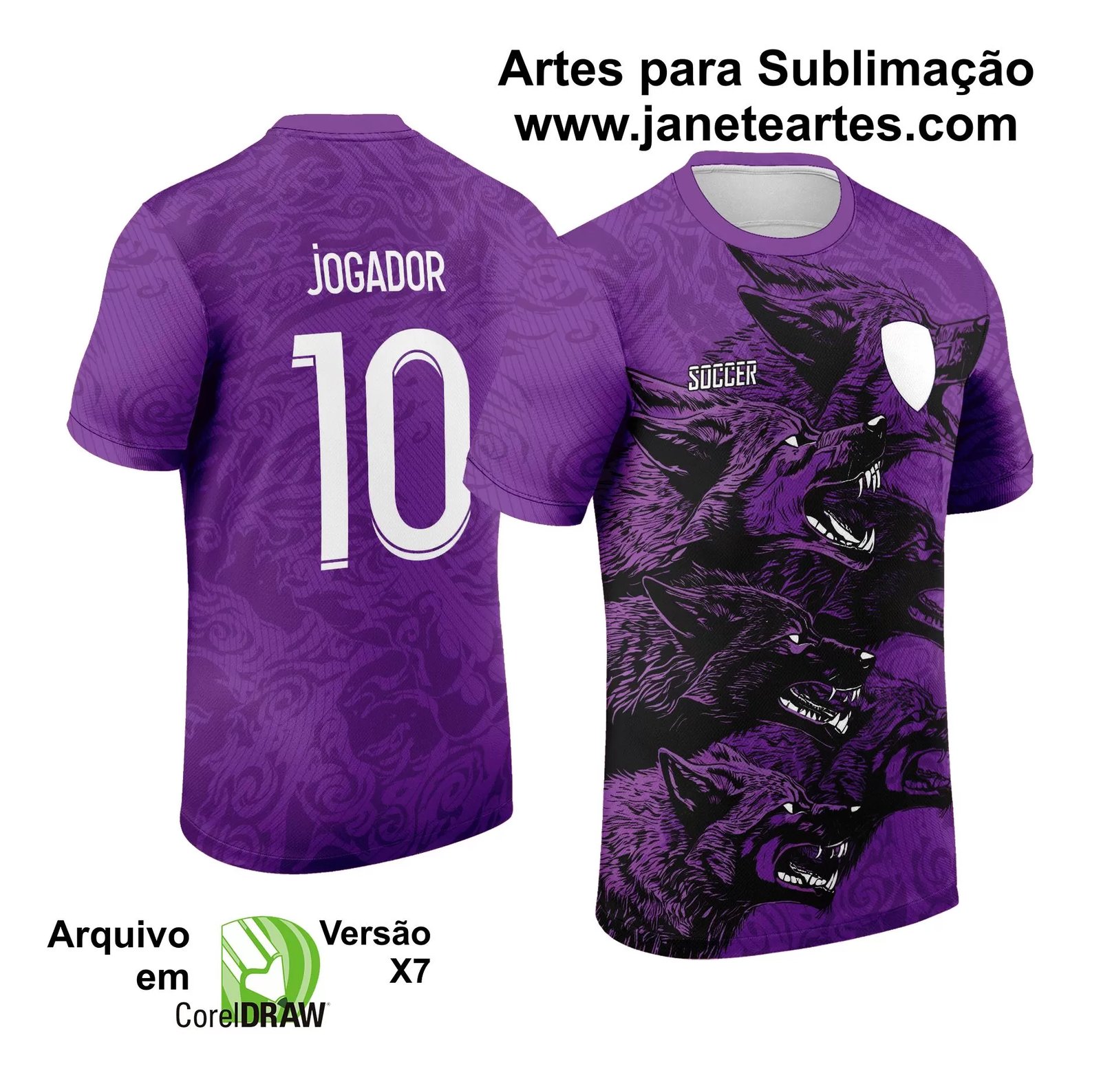 Arte Estampa Camisa INTERCLASSE 2024 - LOBOS FEROZ
