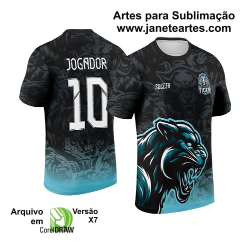 Arte Estampa Camisa INTERCLASSE 2024 - Pantera Negra Degrade