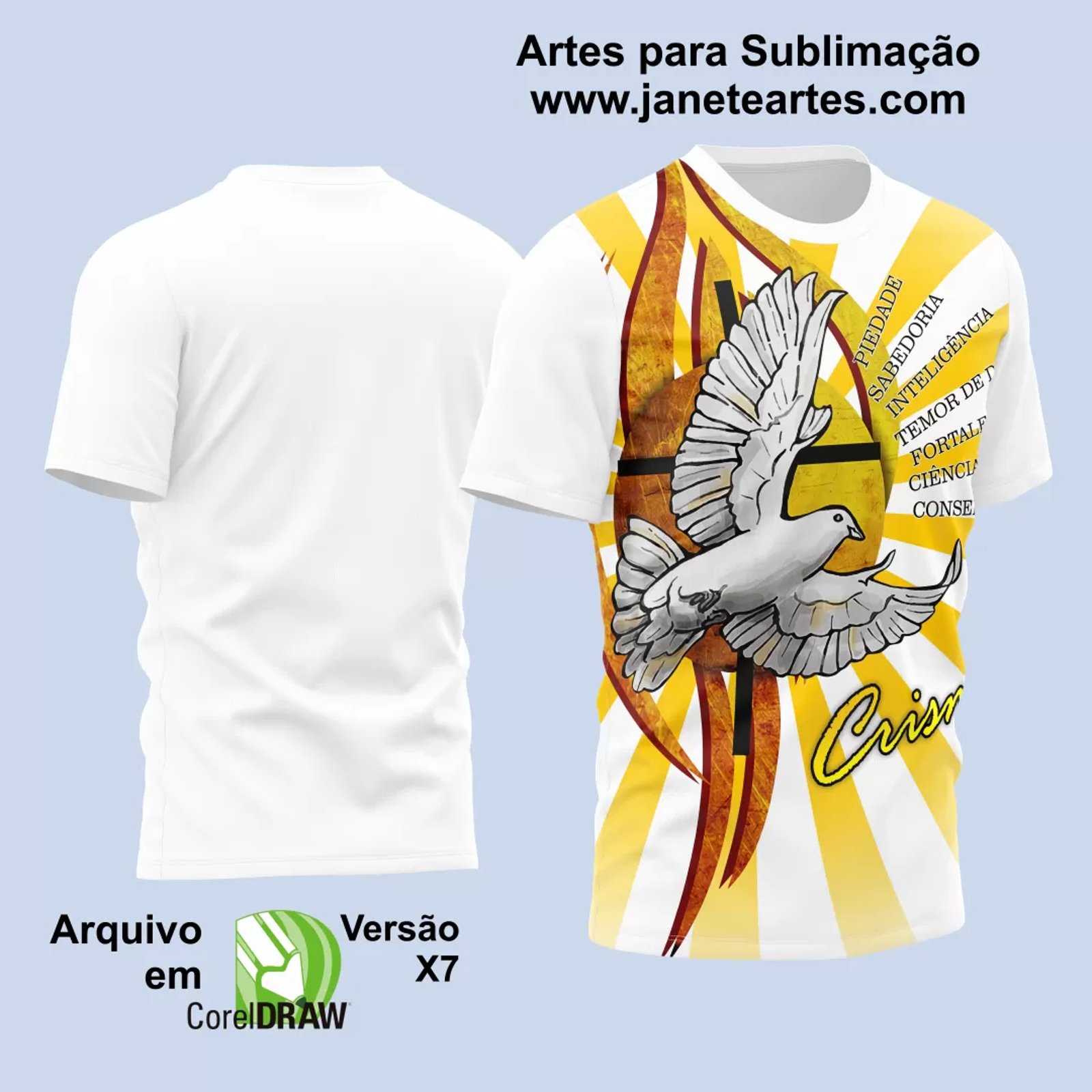 Arte Estampa Camisa Crisma 2024 Espirito Santo