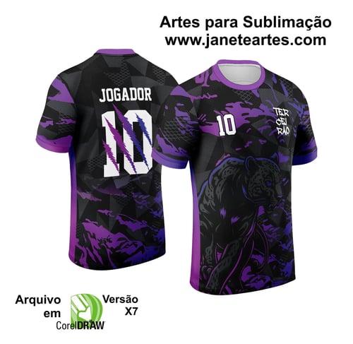 Arte Vetor Camisa Interclasse Pantera Roxa 2024