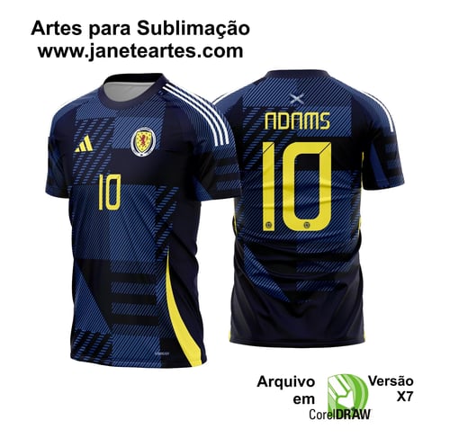 Arte Vetor Camisa Escócia Titular 2024 - 2025 Arte Vetor Camisa Escócia Titular 2024 - 2025