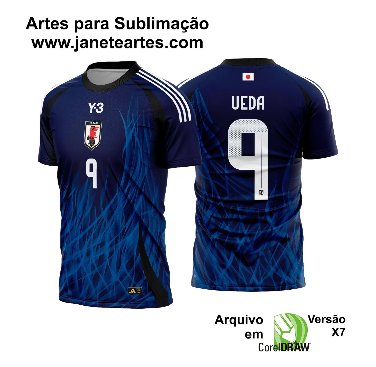 Arte Estampa Camisa Japão Titular 2024 - 2025