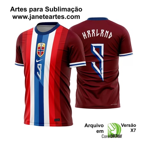 Arte Vetor Camisa Noruega Titular 2024 - 2025