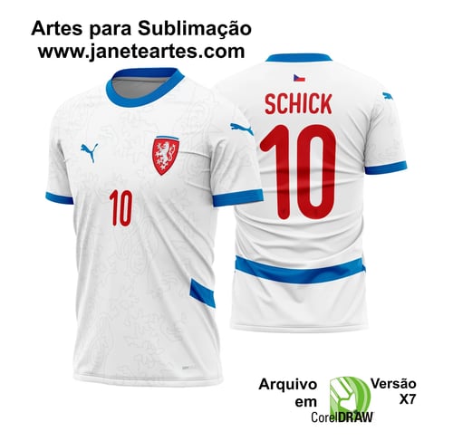 Arte Vetor Camisa Republica Tcheca Reserva 2024 - 2025 Arte Vetor Camisa Republica Tcheca Reserva 2024 - 2025