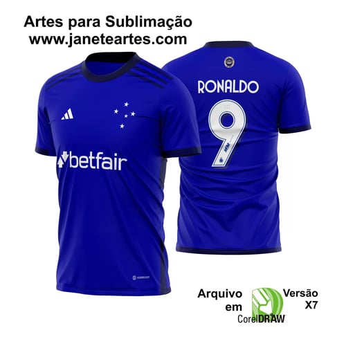 Arte Vetor Camisa Cruzeiro Titular 2023 - 2024 Arte Vetor Camisa Cruzeiro Titular 2023 - 2024
