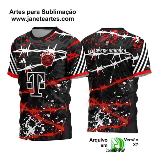 Arte Vetor Camisa Bayern München Arte Vetor Camisa Bayern München