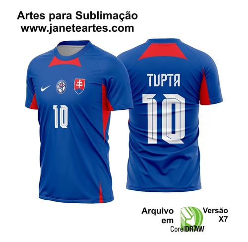Arte Vetor Camisa Eslováquia Titular 2024 - 2025 Arte Vetor Camisa Eslováquia Titular 2024 - 2025