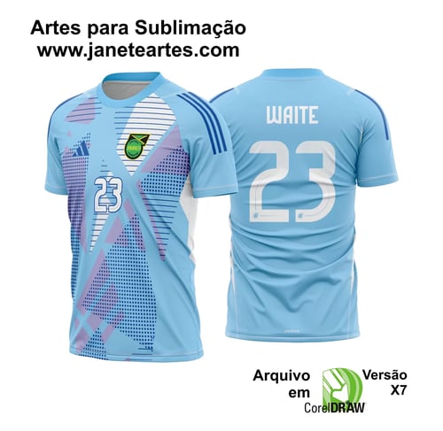 Arte Vetor Camisa Jamaica Goleiro 2024 - 2025