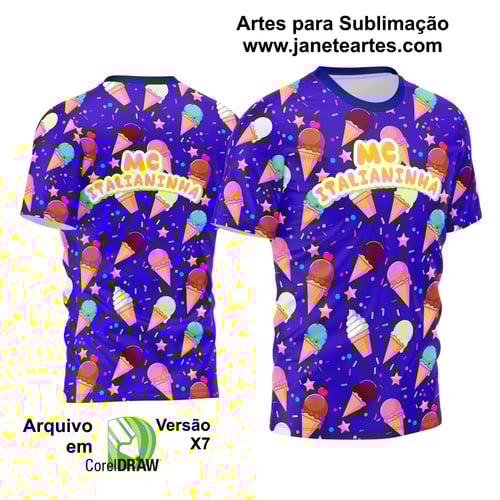 Arte Estampa Camisa Profissão - Sorveteria Arte Estampa Camisa Profissão - Sorveteria