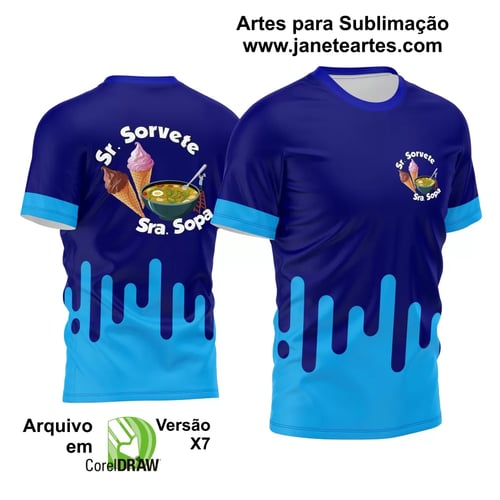 Arte Estampa Camisa Profissão - Sorveteria