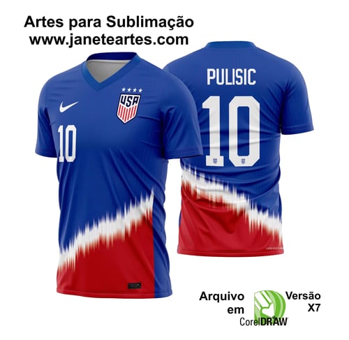 Arte Vetor Camisa Estados Unidos Reserva 2024 - 2025
