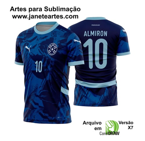 Arte Vetor Camisa Paraguai Reserva 2024 - 2025 Arte Vetor Camisa Paraguai Reserva 2024 - 2025
