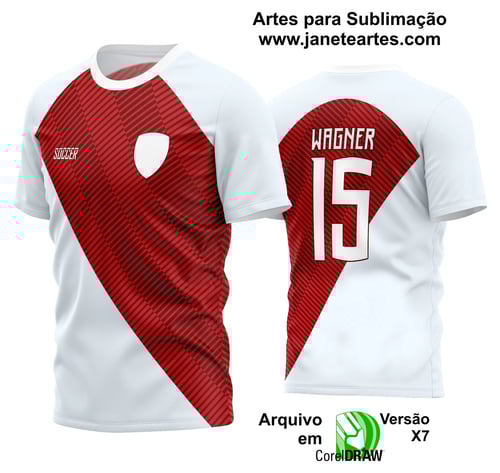 Arte Vetor Estampa Camisa Time Amador Futebol 2024 Arte Vetor Estampa Camisa Time Amador Futebol 2024