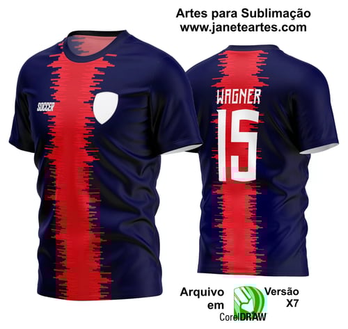Arte Vetor Estampa Camisa Time Amador Futebol 2024 Arte Vetor Estampa Camisa Time Amador Futebol 2024